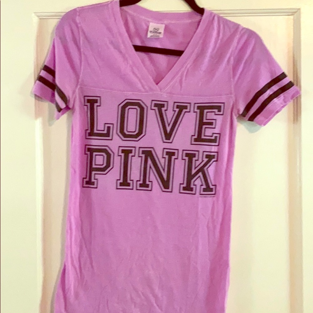 PINK v neck T shirt